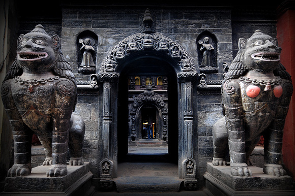 Entrance of The Golden Temple (Kwa Bahal)