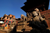 The Nyatapola Temple at Taumadhi Tole