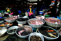 Seafood corner of Dalat market