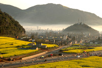 Early morning at the Golden Chicken Village